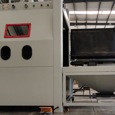 浙江无尘喷砂机半自动模具喷砂机